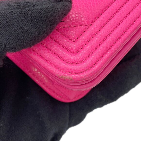 CHANEL Pink Logo Wallet - Picture 7 of 16